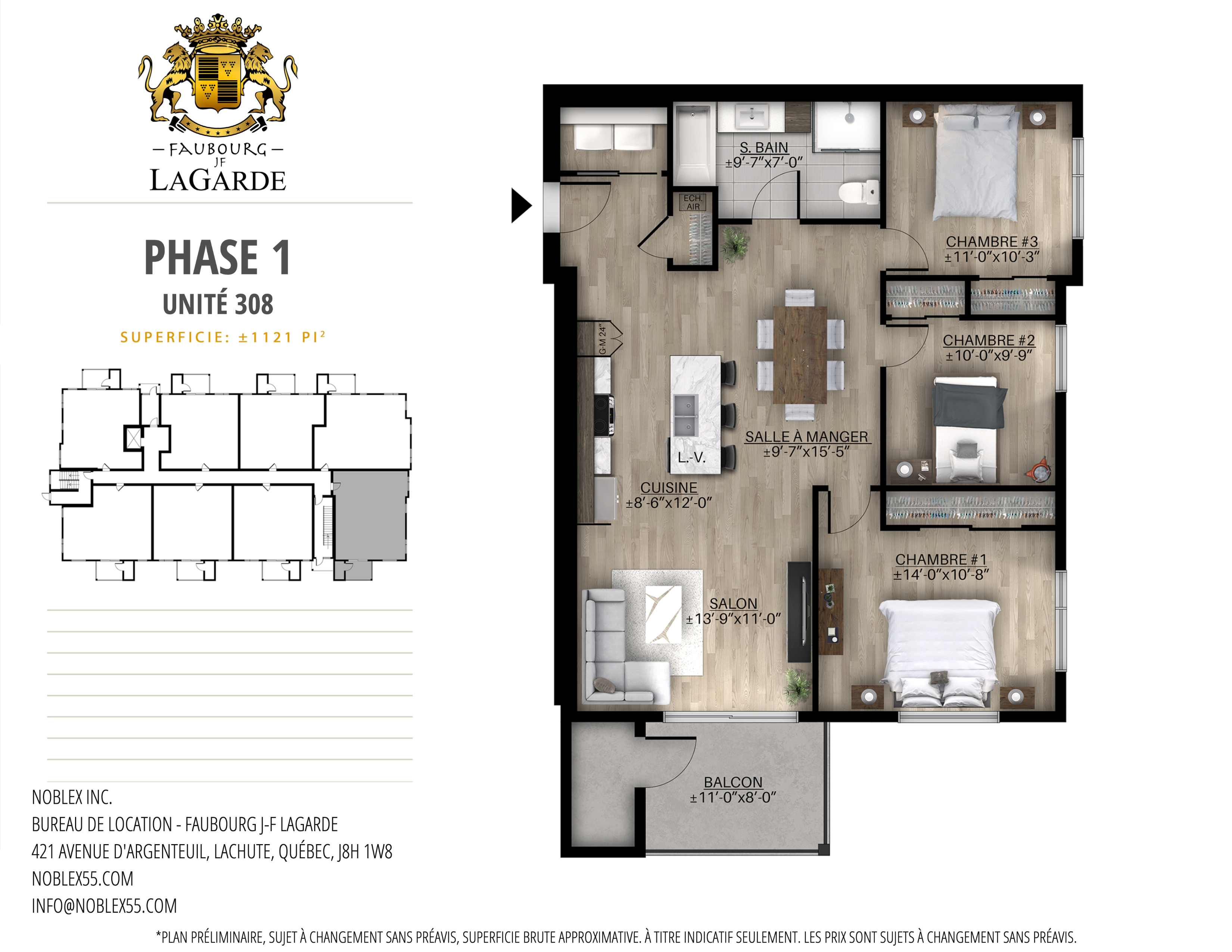 421-308 - DISPONIBLE À PARTIR DE AOÛT