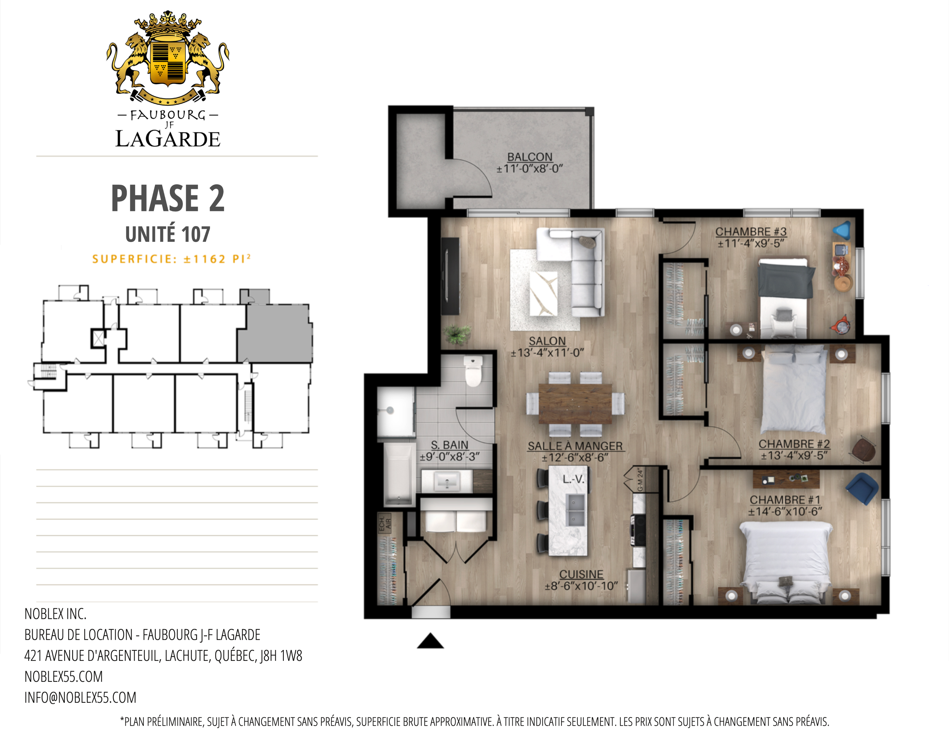 417-107 - DISPONIBLE À PARTIR DE JUIN