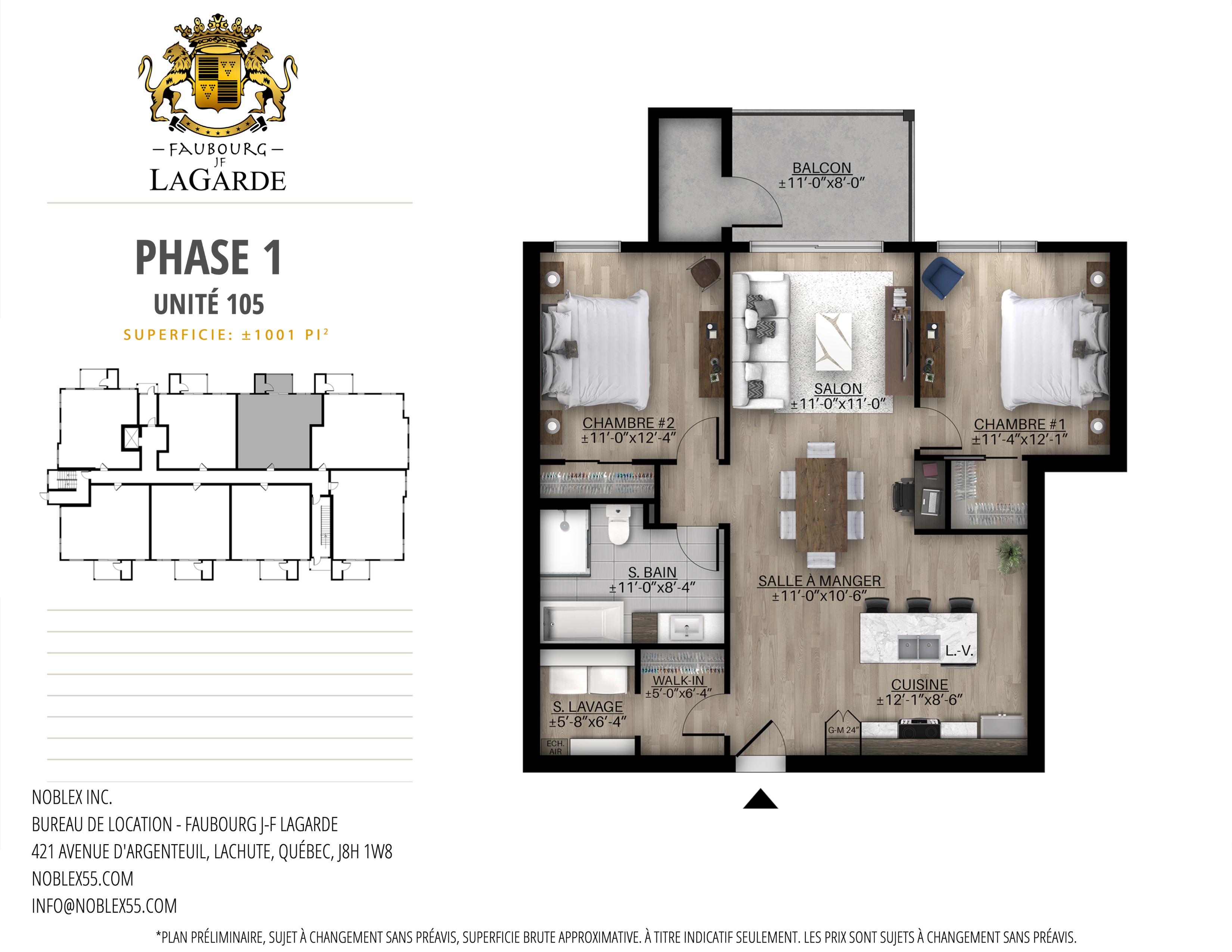 421-105 AVE D'ARGENTEUIL - DISPONIBLE À PARTIR DE AOÛT / SEPT 2026